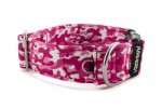 Obojek Camouflage Pink