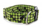 Obojek Bright Green Dots