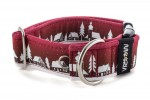 Obojek Winter Village Red
