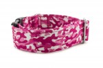 Obojek Camouflage Pink