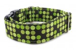 Obojek Bright Green Dots