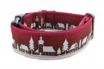 Obojek Winter Village Red