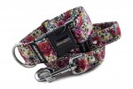 Halsband Peonies mit der Leine