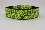 Obojek Cracks - Neon Yellow velikost XL