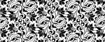 Obojek Abstract Flower Black - Vzor