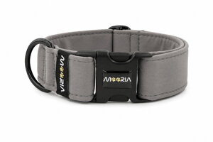 Obojek s plastovou sponou - černé kování