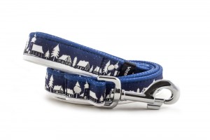 Leash Winter Village Blue