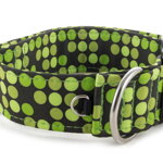 Obojek Bright Green Dots
