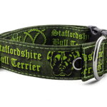 Obojek Staffordshire Bull Terrier Green