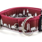 Obojek Winter Village Red