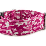 Obojek Camouflage Pink