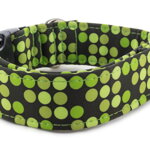 Obojek Bright Green Dots