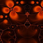 Obojek Abstract Red