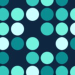 Obojek Cyan Dots
