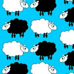 Obojek Sheep Dream Blue